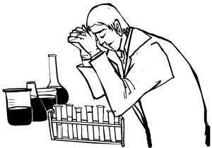 scientist praying